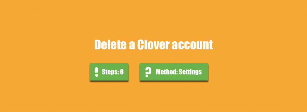 delete clover account
