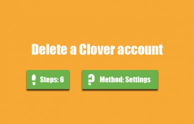 delete clover account