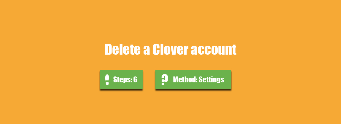 delete clover account