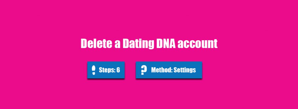 delete dating dna account