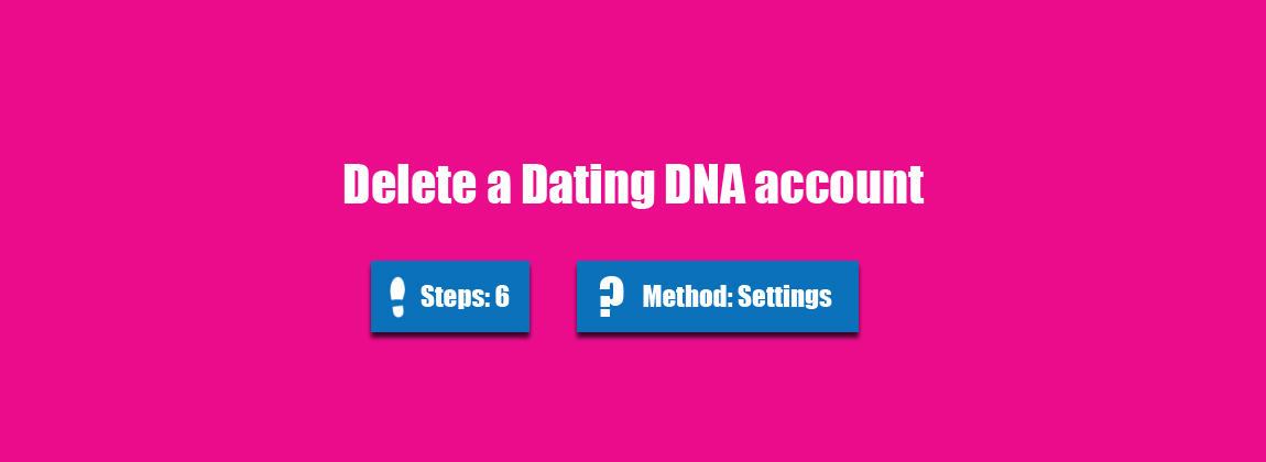 delete dating dna account