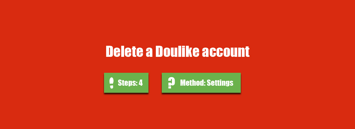 delete doulike account