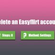 delete easyflirt account