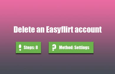 delete easyflirt account