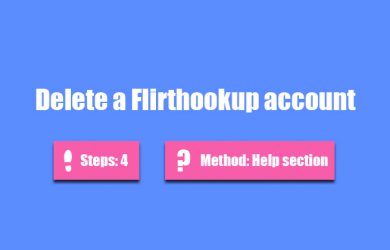 delete flirthookup account