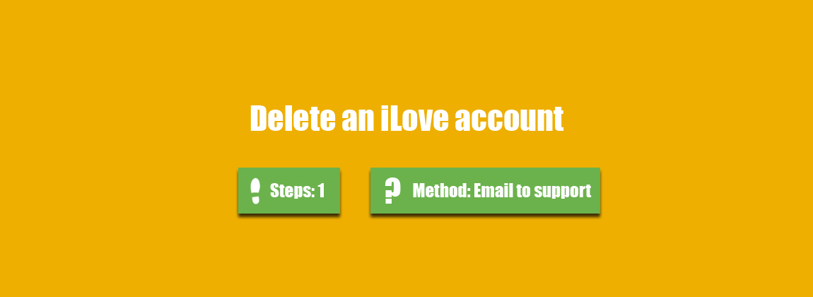 delete ilove account