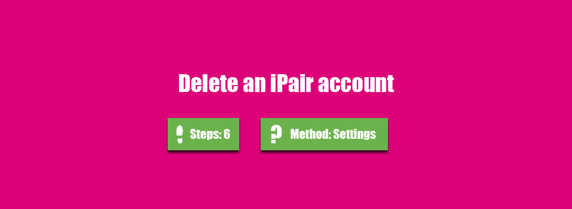 delete ipair account