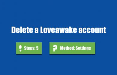 delete loveawake account