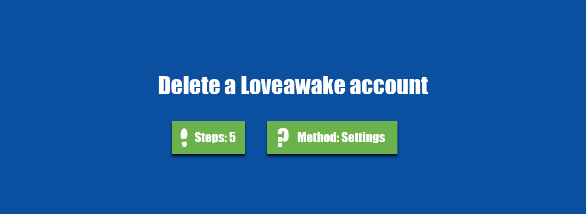 delete loveawake account