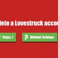 delete lovestruck account