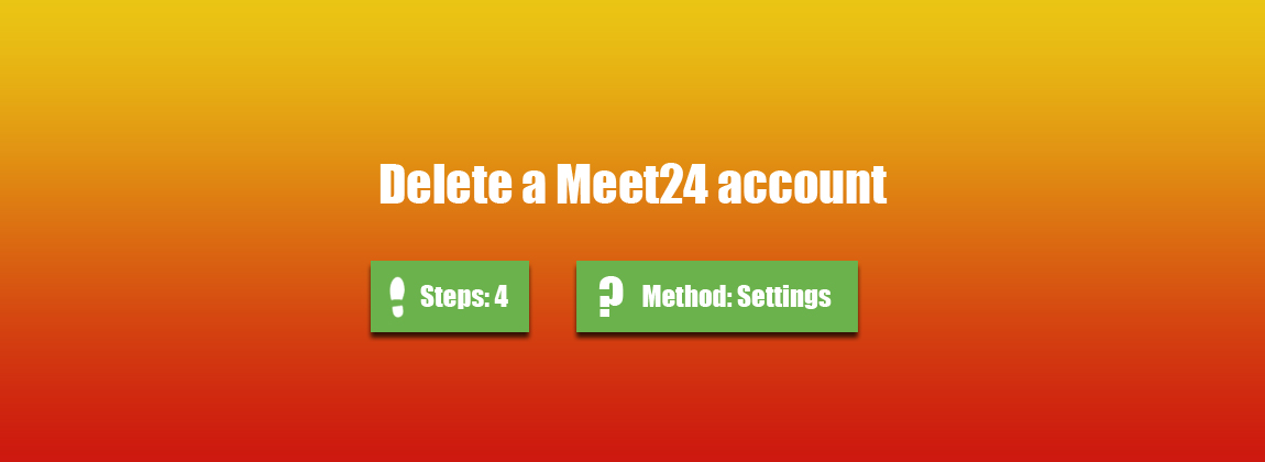 delete meet24 account