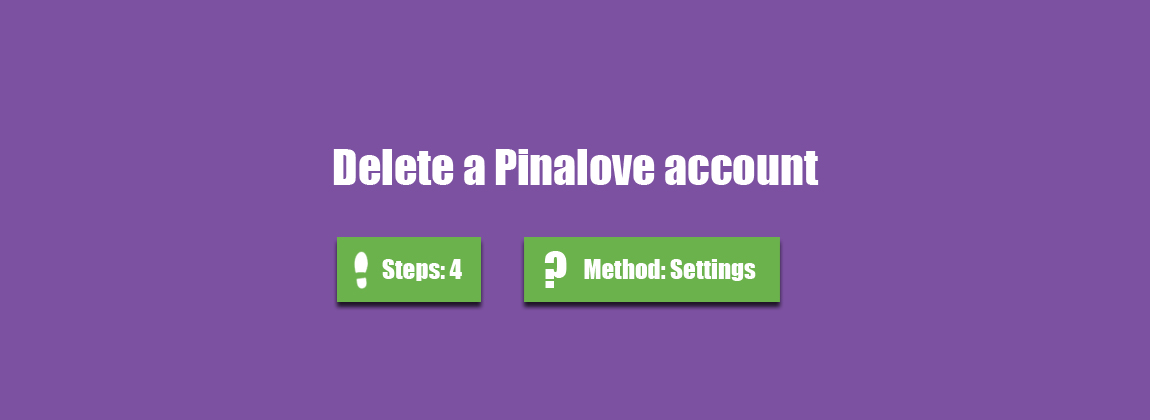 delete pinalove account