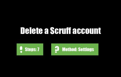delete scruff account