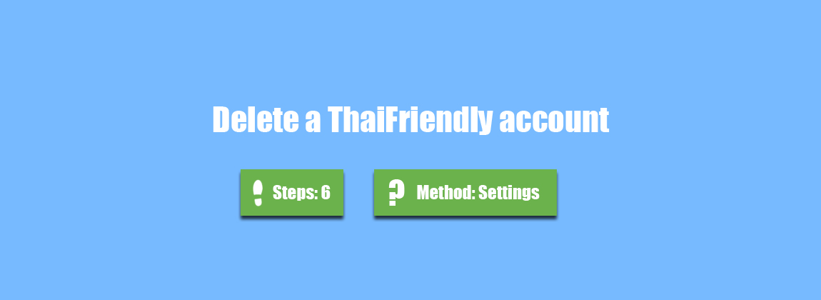 delete thaifriendly account