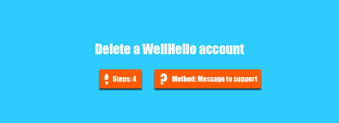 delete wellhello account