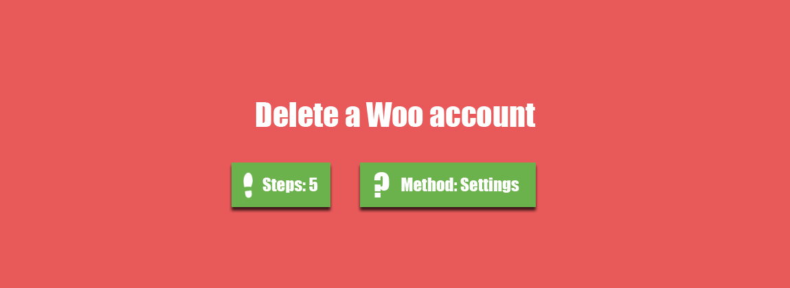 delete woo account