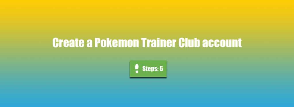 create pokemon trainer club account