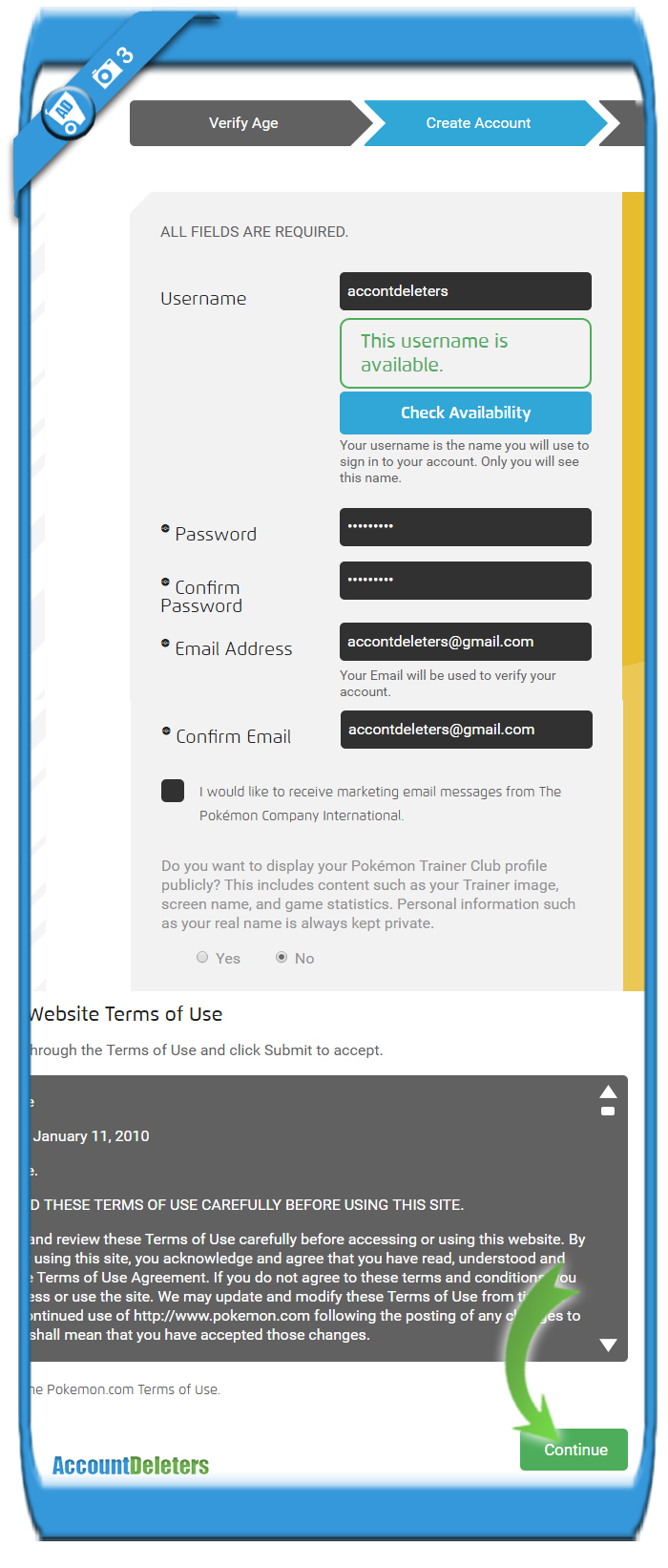 How To Create A Pokemon Trainer Club Account Free Accountdeleters