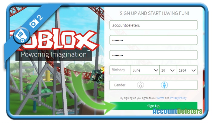 How To Create A Free Roblox Account Accountdeleters - roblox sign up account