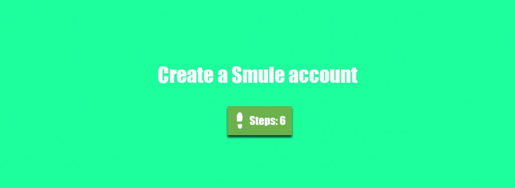 create smule account