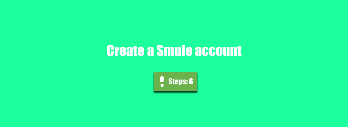 create smule account