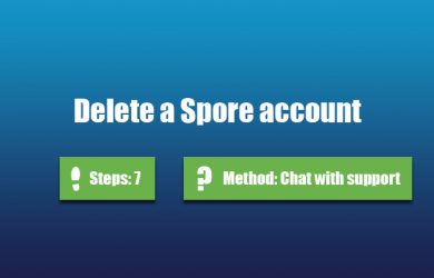 delete spore account