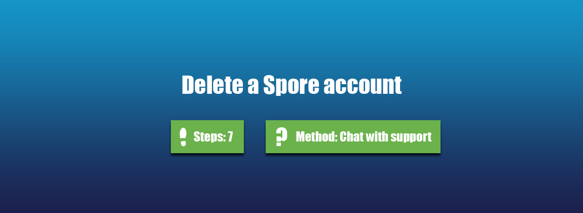 delete spore account