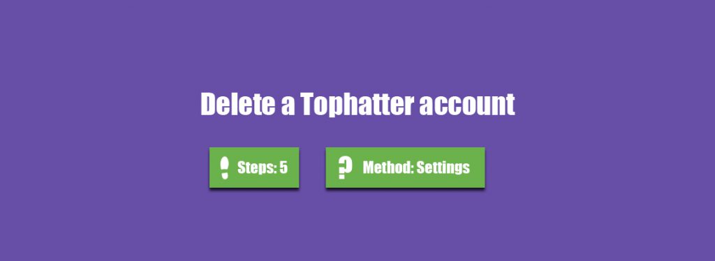 delete tophatter account