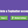 delete tophatter account