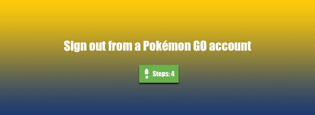 pokemon go sign out