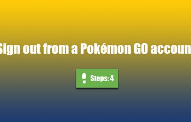 pokemon go sign out