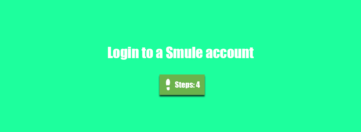 smule account login