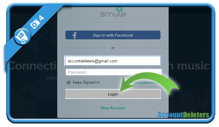 smule account login 4