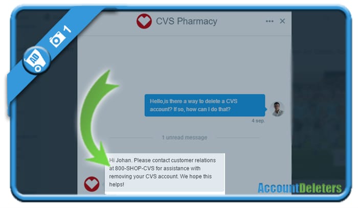 cvs mychart delete account