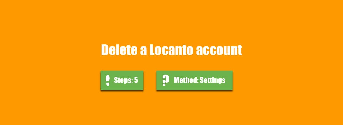 delete locanto account