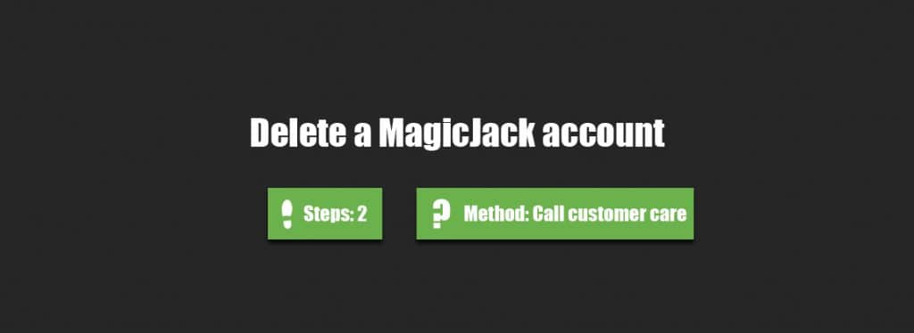 delete magicjack account 0