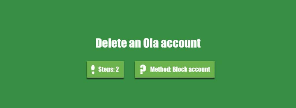 delete ola account