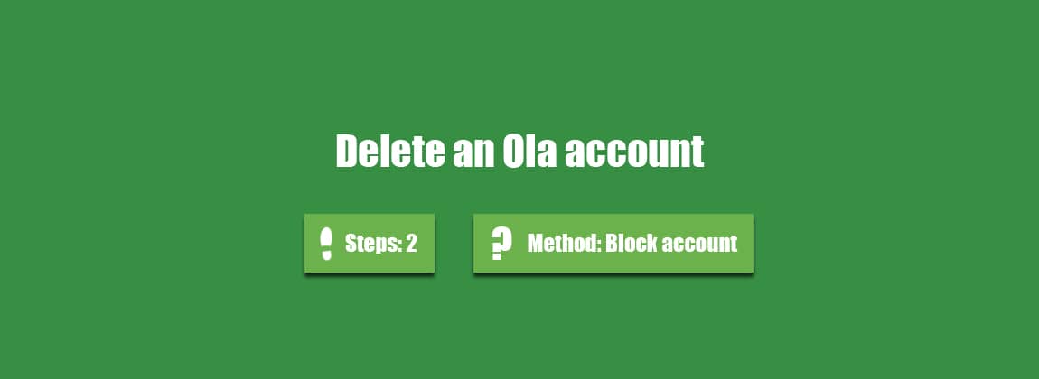 delete ola account