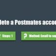delete postmates account