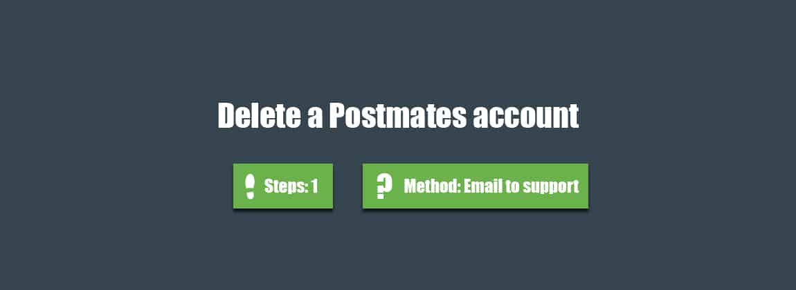delete postmates account 0