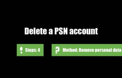 delete psn account