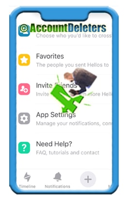 delete happn account 2