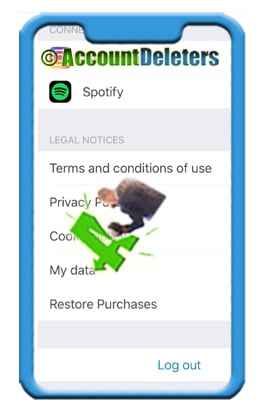 delete happn account 4