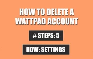 delete wattpad account