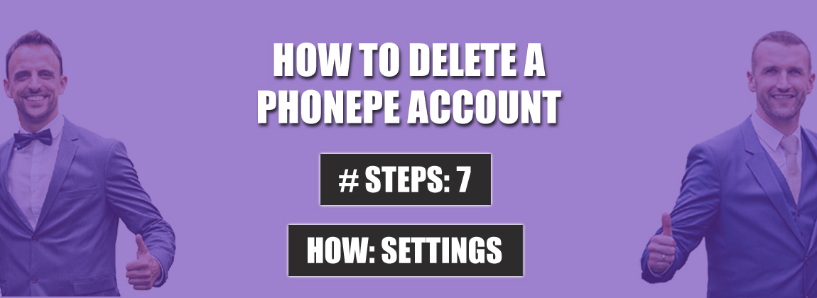 delete phonepe account