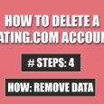 delete dating com account